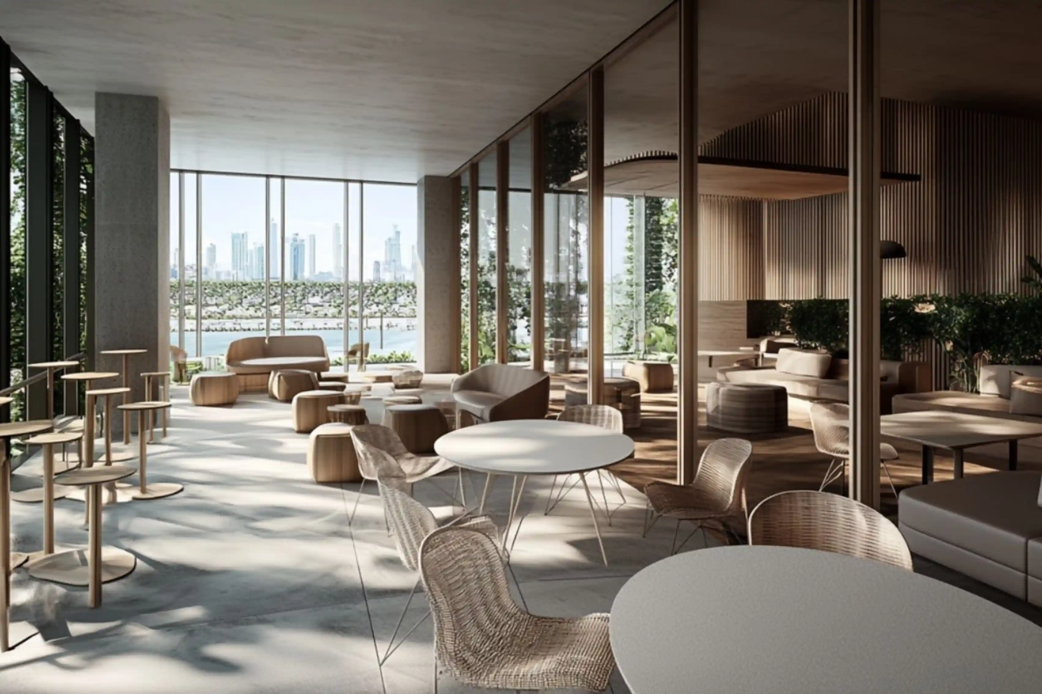 Claure Corporate Project - Hospitality-inspired amenity lounge for collaboration and informal meetings - Ai Spaces.webp